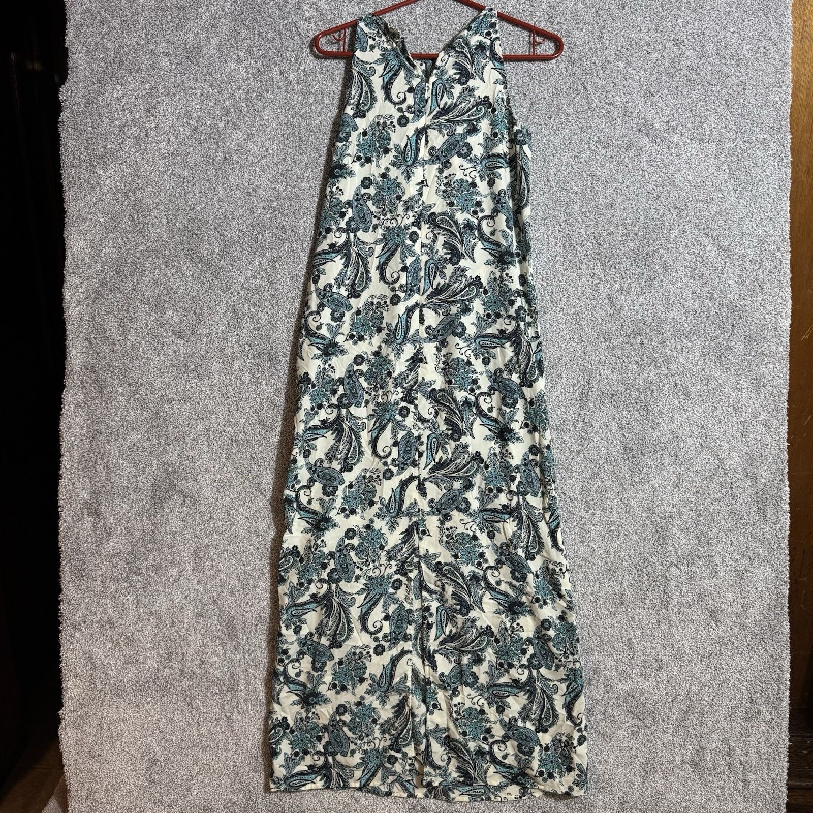 Loft Boho Dress 6P Flowy Paisley Peasant Maxi Ethereal Hippie Size M / US 6-8 / IT 42-44 - 6 Thumbnail