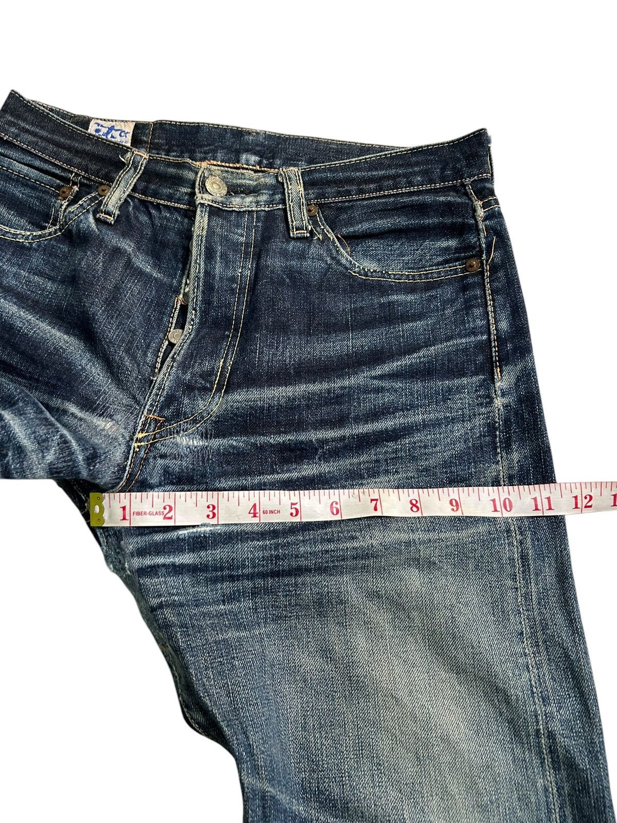 Japanese Brand × Kapital × Vintage eight-G Selvedge Distressed Japanese Denim Jeans Size US 29 - 21 Thumbnail