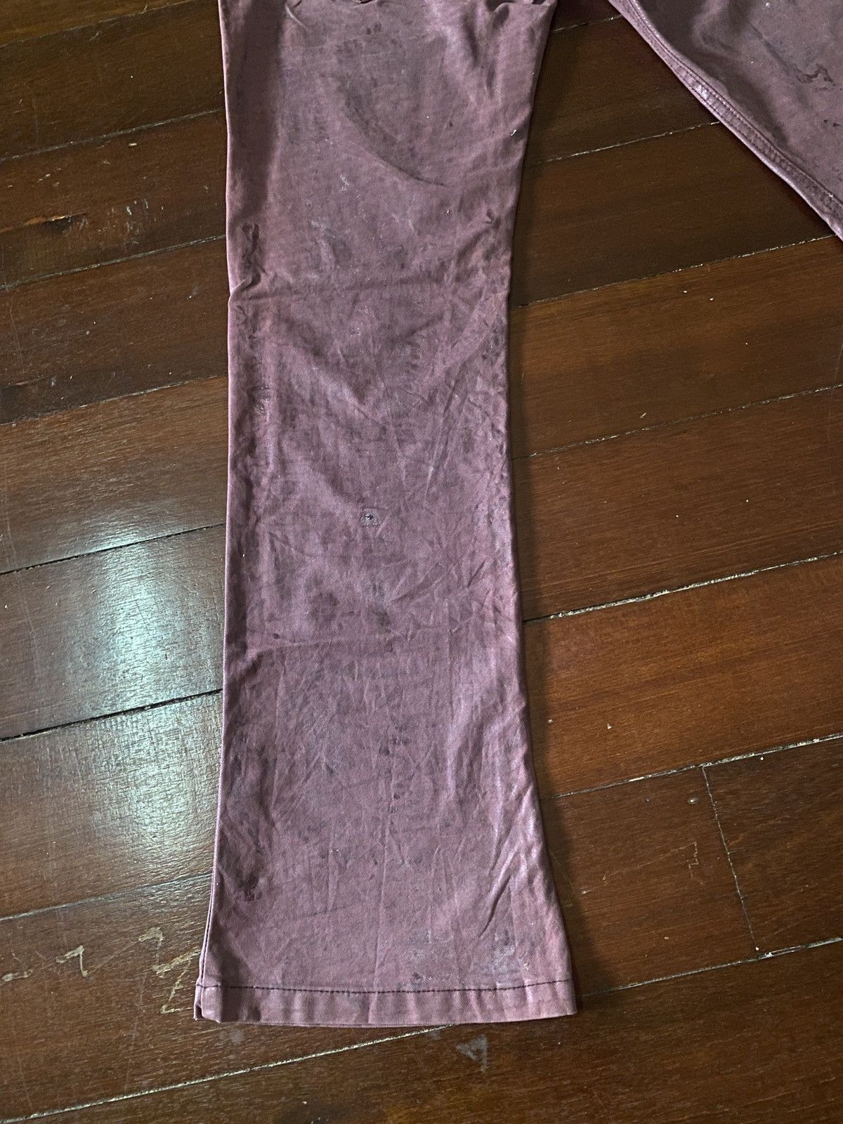 AMAZING 🔥🔥 MIDAS WAX DENIM PANTS FLU GLUE BOOT CUT WIDE LEG