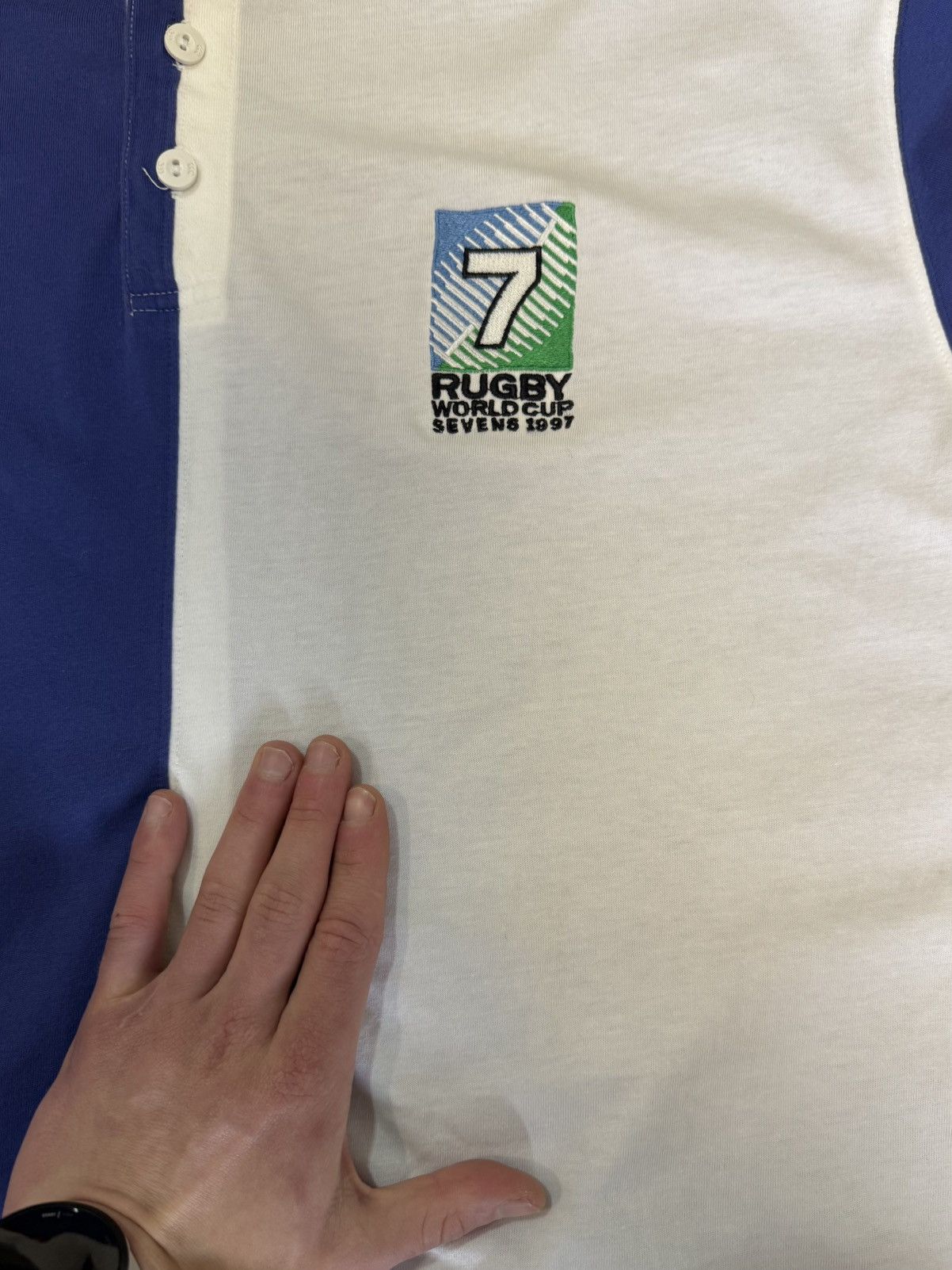 Canterbury of New Zealand Vintage Canterbury Rugby Polo Hong Kong 1997 World Cup XL Size US XL / EU 56 / 4 - 19 Thumbnail