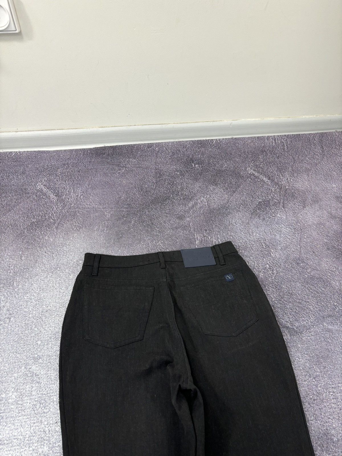Valentino Vintage Valentino Women’s Straight Fit Black Pants Trousers Size 30" / US 8 / IT 44 - 13 Thumbnail
