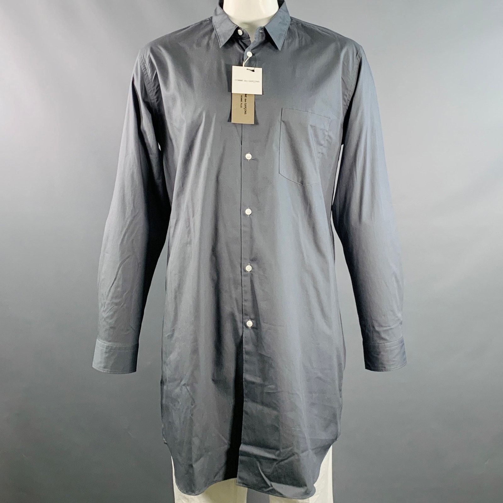 Comme des Garcons COMME des GARCONS HOMME PLUS XL Longline Long Sleeve Shirt Size US XL / EU 56 / 4 - 1 Thumbnail