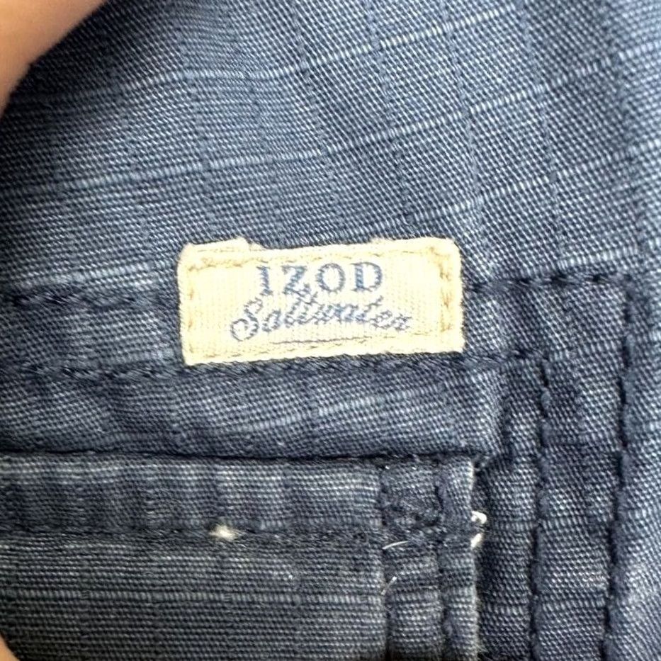 Izod Izod Saltwater Shorts Mens 40X10.5 Blue Cargo Ripstop Flat Front Pockets Outdoor Size US 40 / EU 56 - 6 Thumbnail