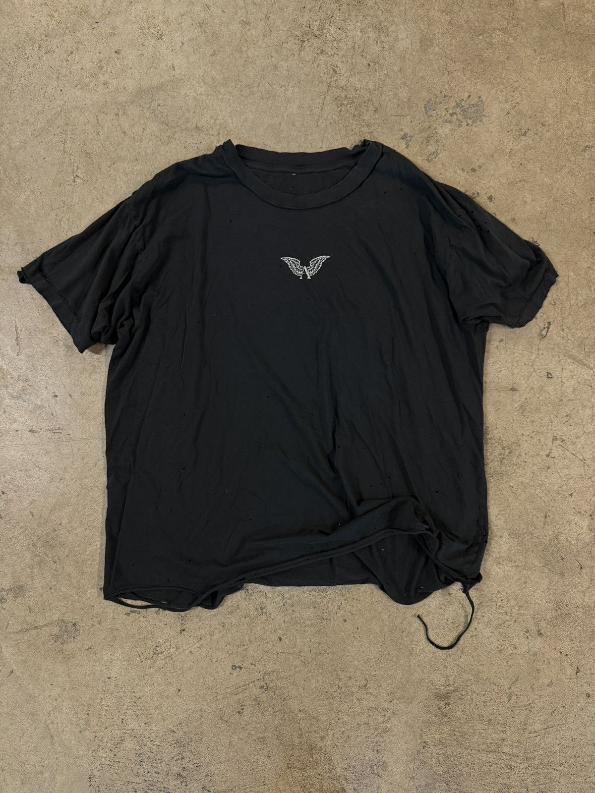 ALEXANDER DIGENOVA Alexander Digenova Trashed Logo T-Shirt Size US XXL / EU 58 / 5 - 1 Thumbnail
