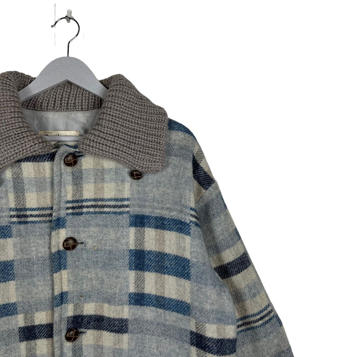 Japanese Brand 🔥 PAT HAGUE NAKAMURA WOOL PATCHWORK RIM COAT JACKET Size US L / EU 52-54 / 3 - 6 Thumbnail