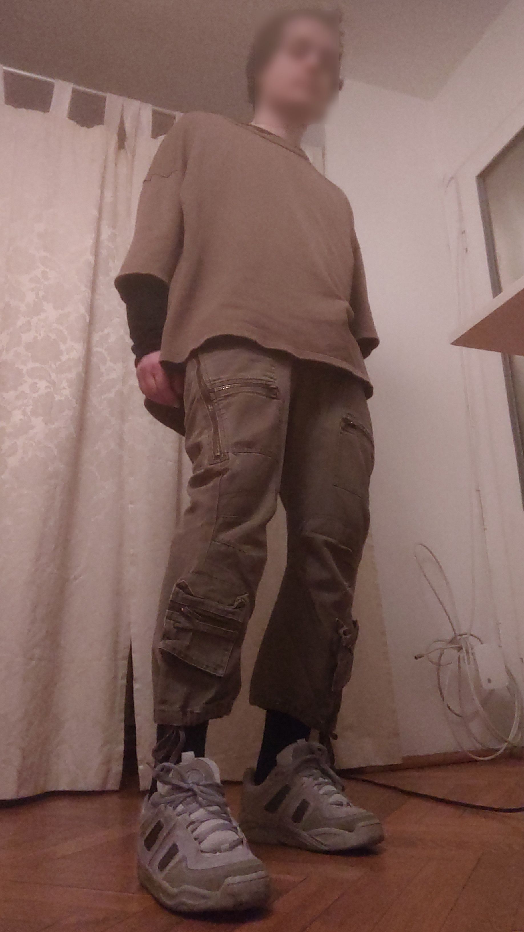 Japanese Brand × Vintage Detailed Cargo Pants Flared Hacker opium y2k Baggy Bootcut Size US 31 - 8 Thumbnail
