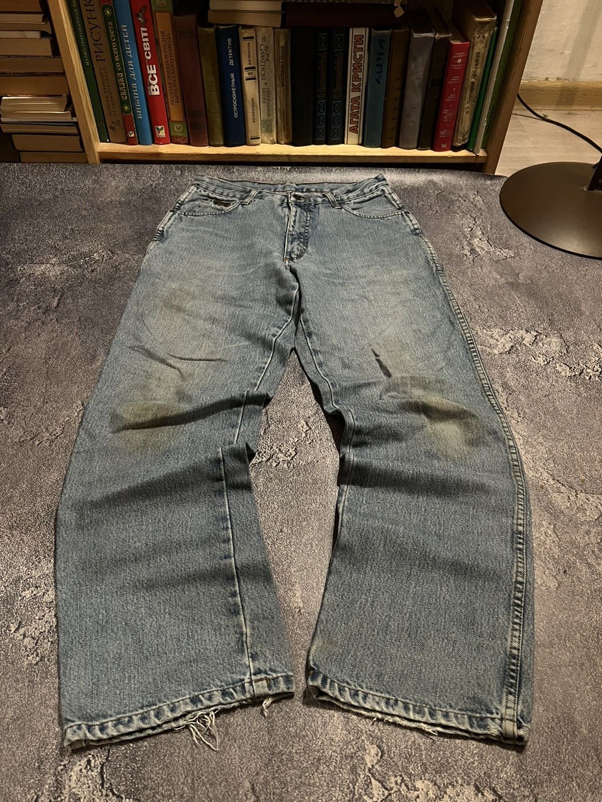 Japanese Brand Distressed Jeans Number Nine Style / Vintage Streetwear 90s Size US 30 / EU 46 - 1 Thumbnail