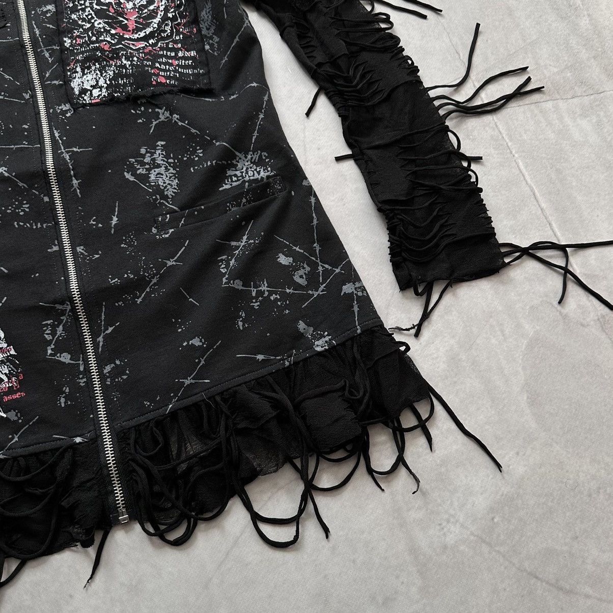 Hysteric Glamour × Undercover Punk Bondage Tripp NYC Impala Style Zip Hoodie Mesh Sleeves Size US S / EU 44-46 / 1 - 6 Thumbnail