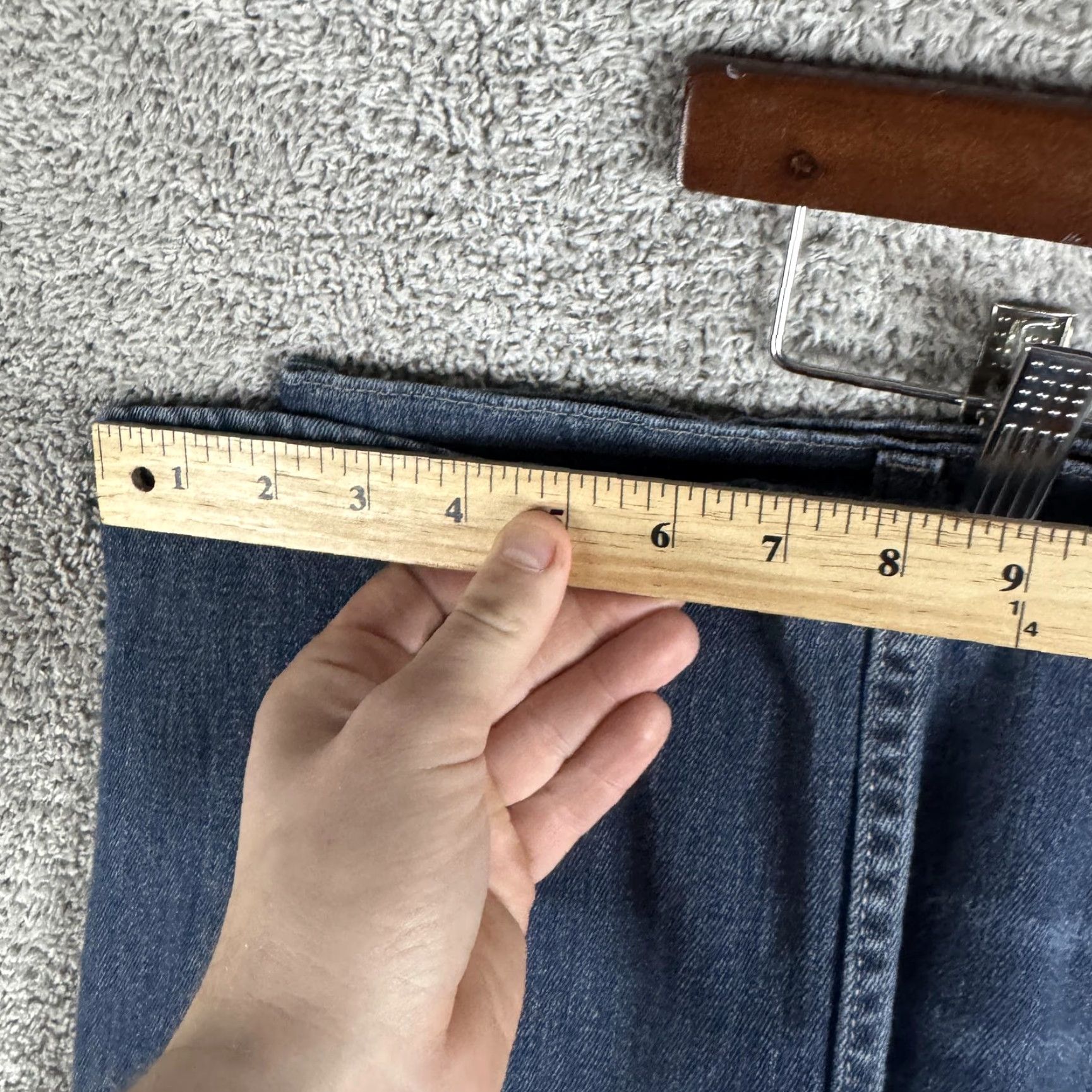 Denime Tyndale FR Jeans Mens 40x30 Blue Relaxed Straight Leg Denim Flame-Resistant Jeans Size US 40 / EU 56 - 7 Thumbnail