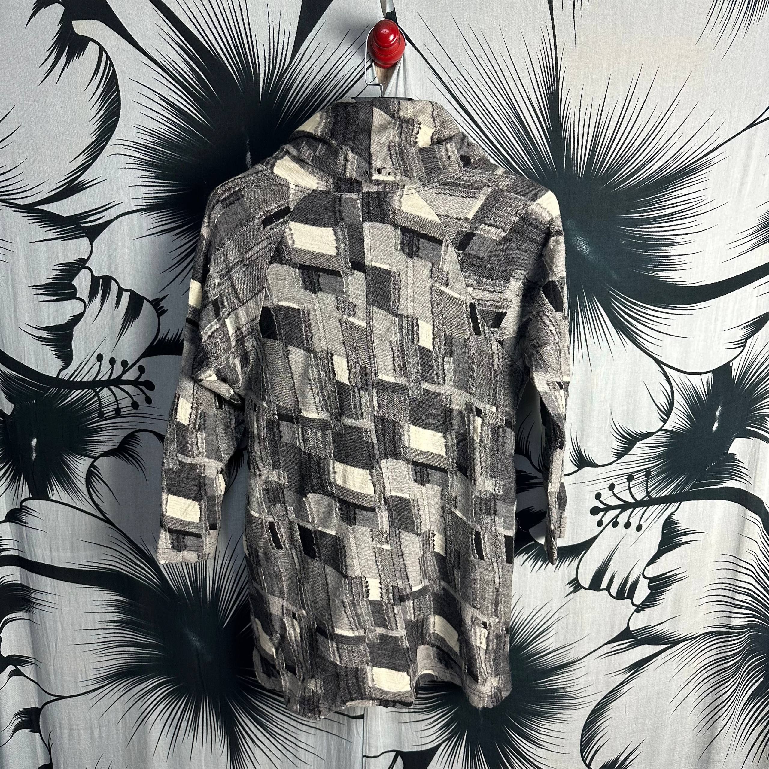 Japanese Brand Archive INTERLINEAIRE Cult Avant Garde Patchwork Sweater Size US M / EU 48-50 / 2 - 3 Thumbnail