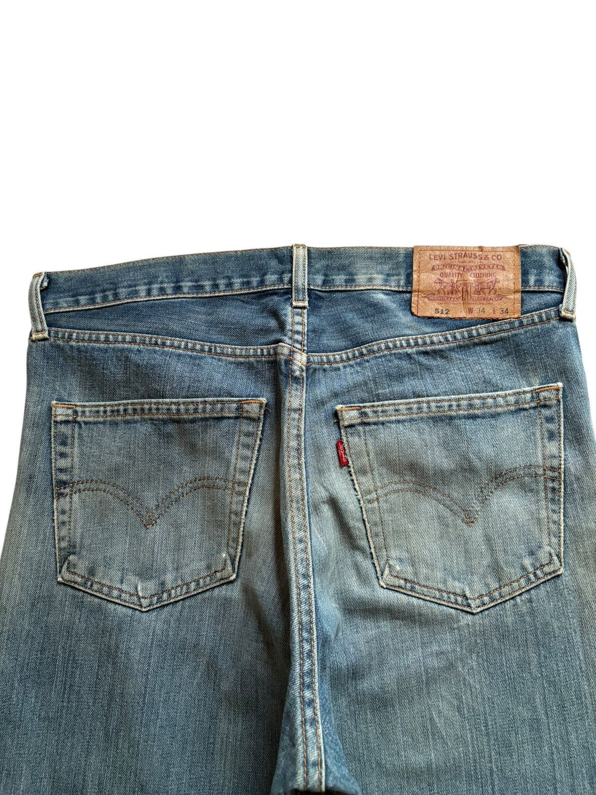Levi's Vintage 90s Levis 512 Faded Mud Wash Distress Baggy Jeans Size US 34 / EU 50 - 6 Thumbnail