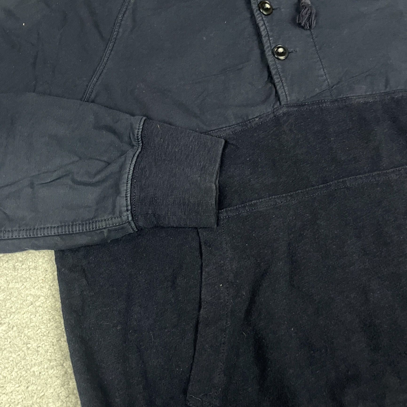 J.Crew J.CREW Sweater Mens M Blue Hoodie Sweatshirt Buttons Pockets Casual Navy M Size US M / EU 48-50 / 2 - 3 Thumbnail