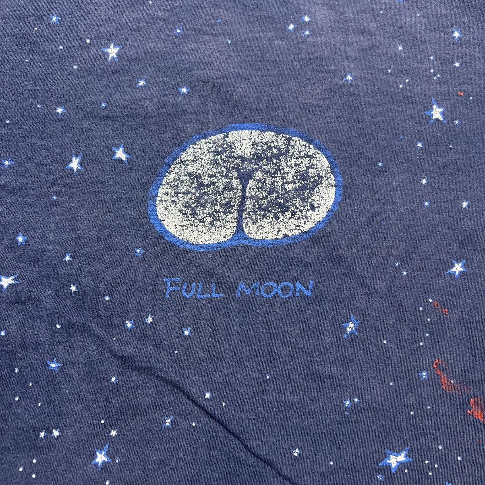Vintage VTG Mr Moon T Shirt Funny Faded Distressed Thrashed 90s Tee Size US L / EU 52-54 / 3 - 2 Thumbnail