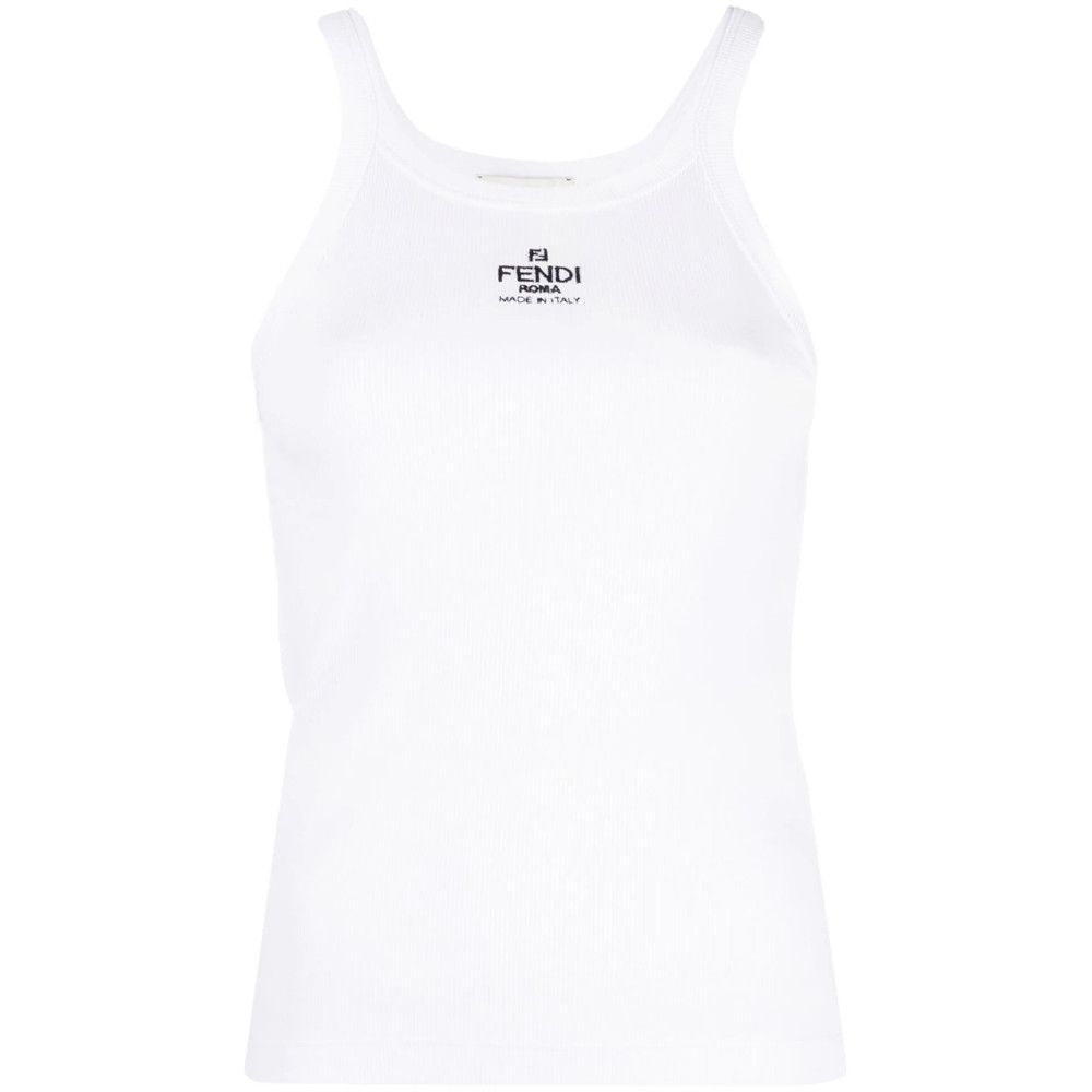 Fendi Fendi WHITE Tops - Vests & Tank Tops Size S / US 4 / IT 40 - 1 Thumbnail
