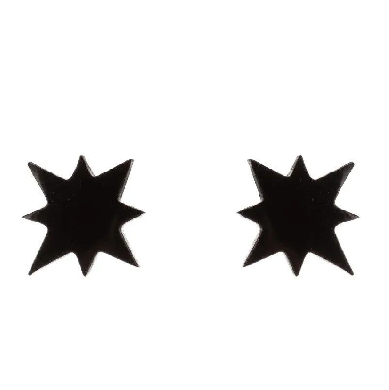 Jewelry Star Stud Earrings Charm Earring Gift Size ONE SIZE - 2 Thumbnail
