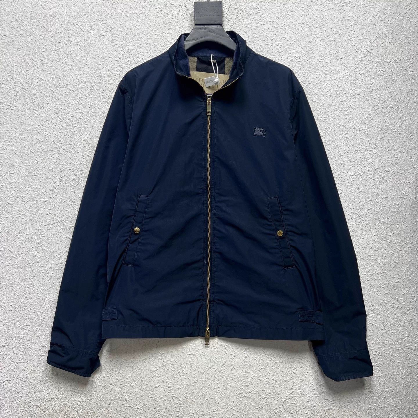 Burberry Blue Lightweight Zip-Up Jacket Size US L / EU 52-54 / 3 - 1 Thumbnail