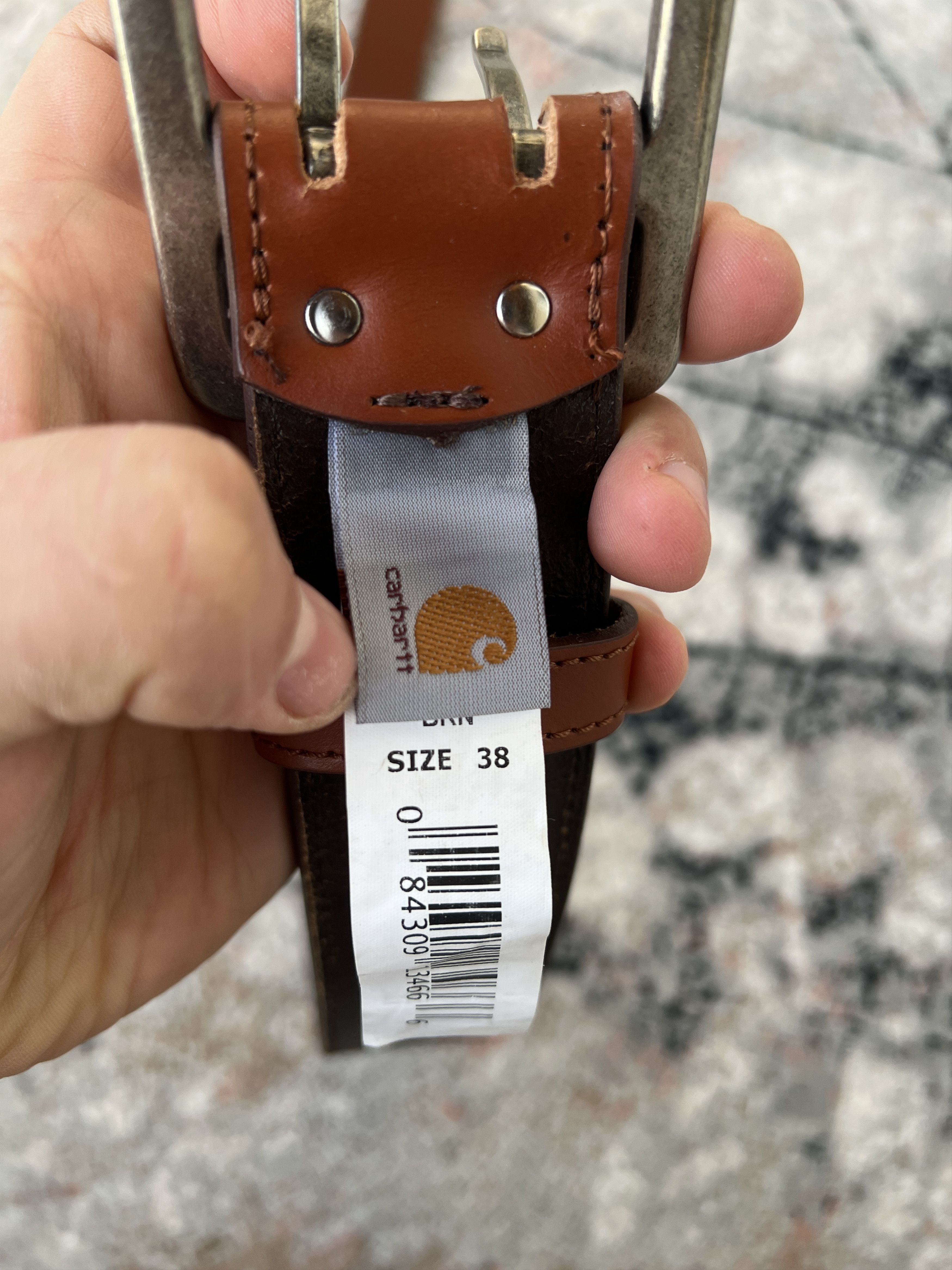 Carhartt Carharrt Leather Belt Size ONE SIZE - 7 Thumbnail
