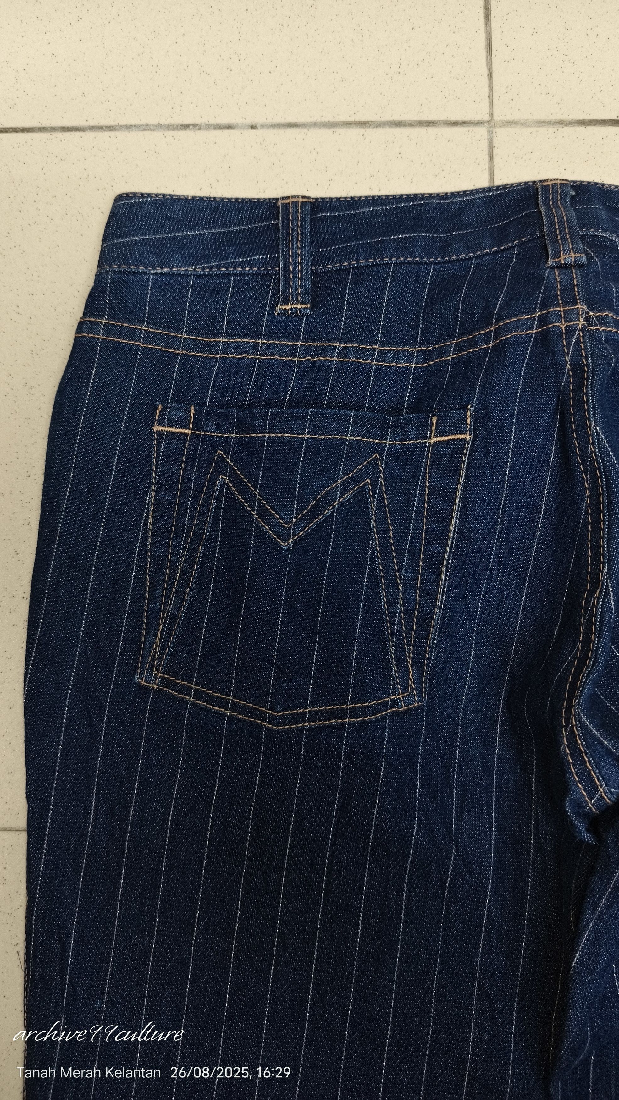 Marc by Marc Jacobs Archive MARC BY MARC JACOBS pinstripes stretch Jeans Size 29" - 10 Thumbnail