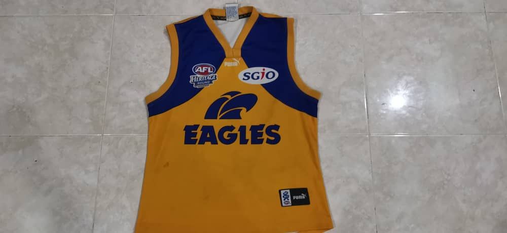 Vintage AFL West Coast Eagles Puma Jersey XXL 