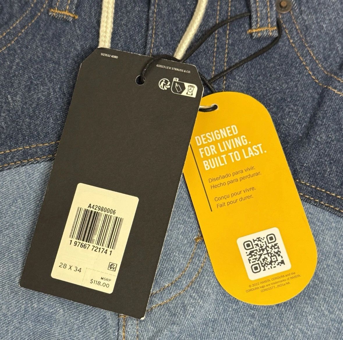 Levi's Levi’s X Urban Outfitters Cordura Super Baggy Jeans 28x34 Size US 28 / EU 44 - 9 Thumbnail