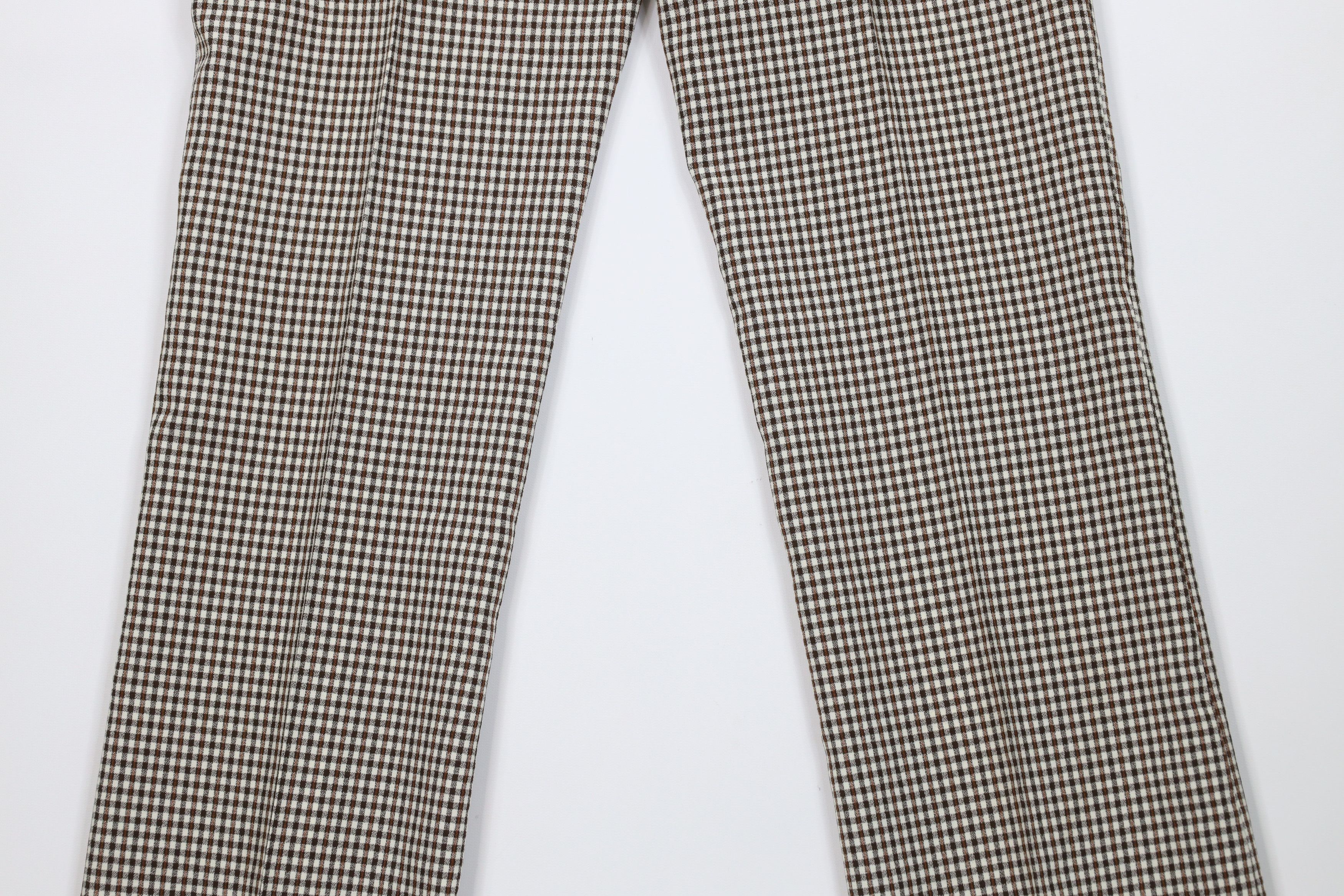 Vintage Vintage 70s Streetwear Flared Wide Leg Chino Pants Plaid USA Size US 32 / EU 48 - 9 Thumbnail