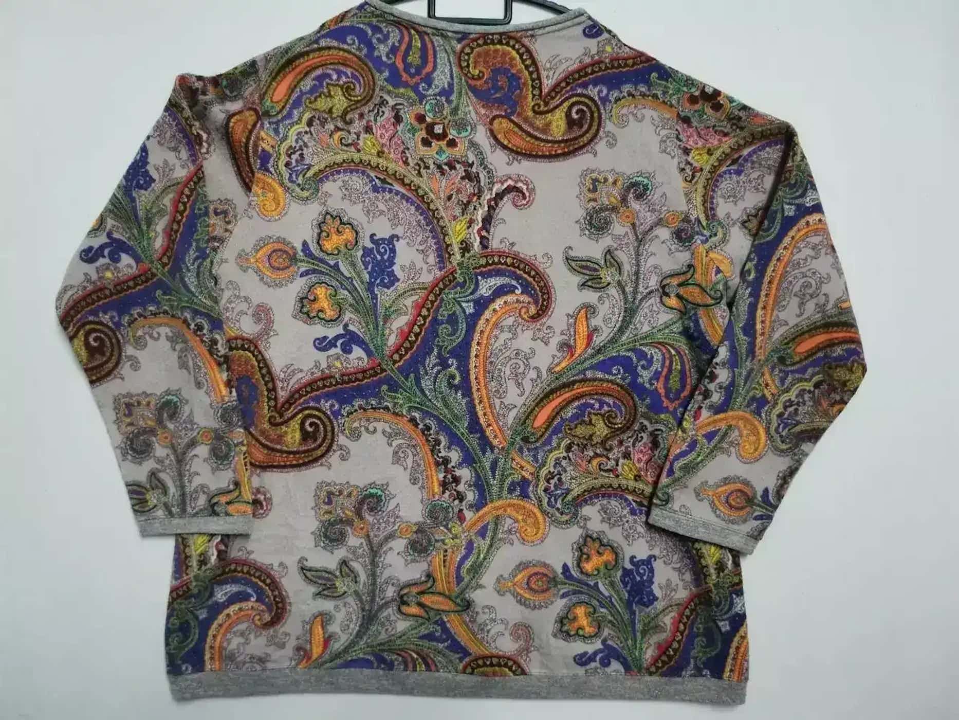 Vintage Vintage Full Print Design Sweatshirt Size US L / EU 52-54 / 3 - 2 Thumbnail