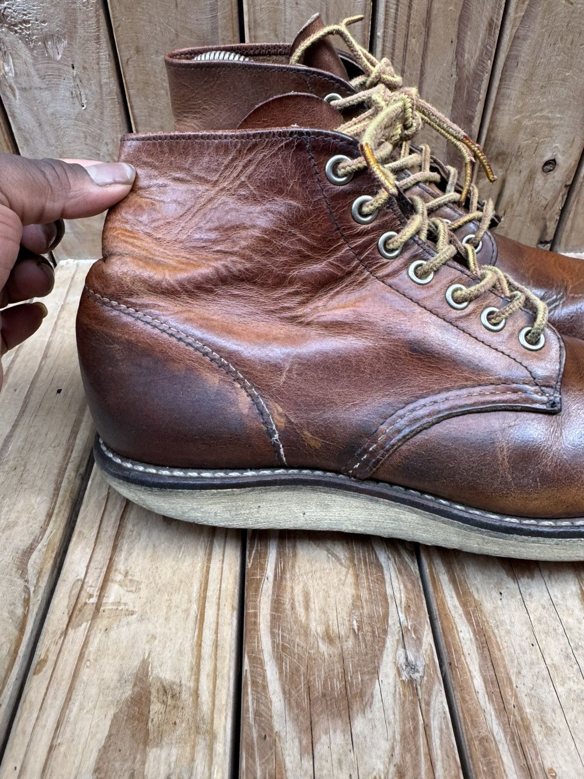 Red Wing Red Wing 9111 Chukka Brown leather boots EUR 39 UK 6 US 7 D Size US 7 / EU 40 - 10 Thumbnail