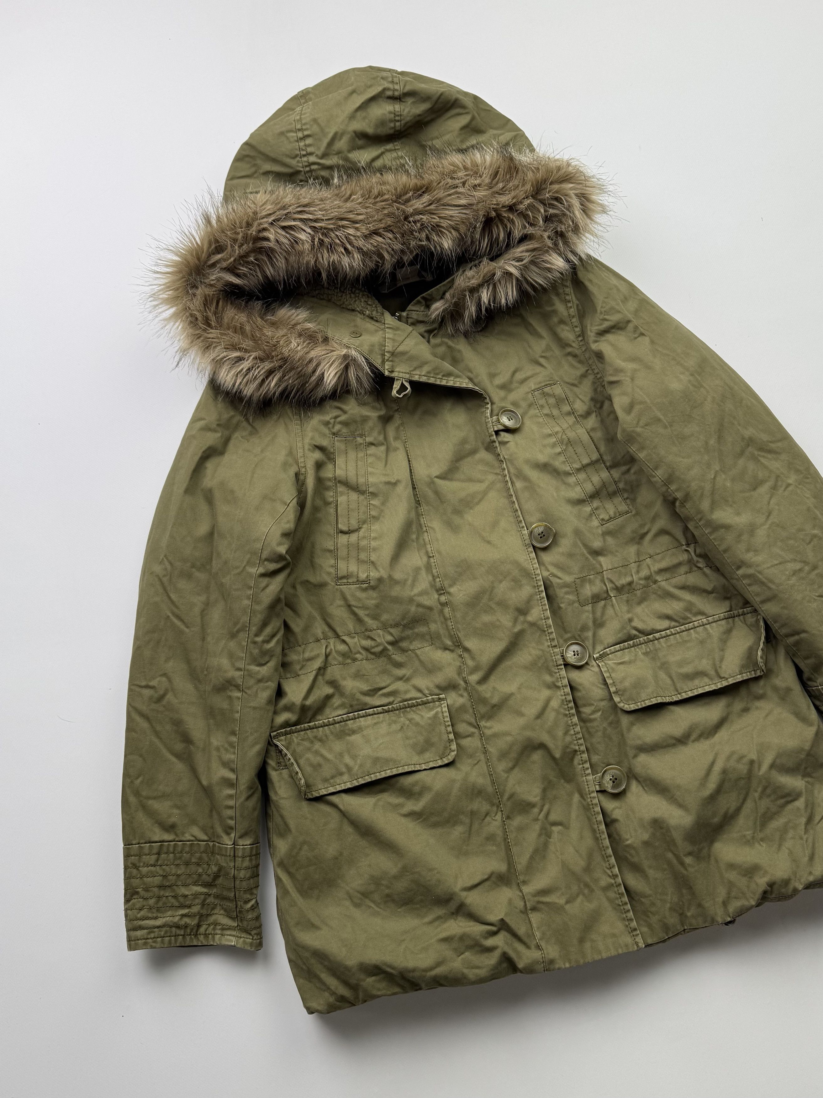 Japanese Brand Vintage Parka With Faux Fur Hood B782(V253)E2 Size M / US 6-8 / IT 42-44 - 2 Thumbnail