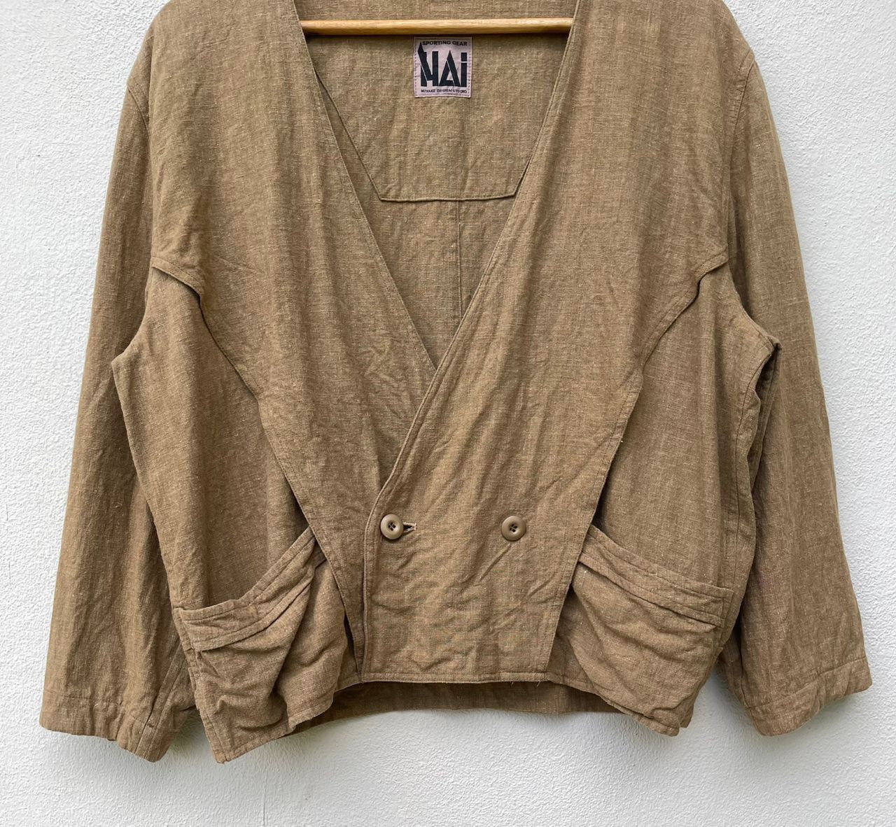 Hai Sporting Gear × Issey Miyake × Japanese Brand Hai Sporting Gear Issey Miyake Double Breast Jacket Size US M / EU 48-50 / 2 - 12 Thumbnail