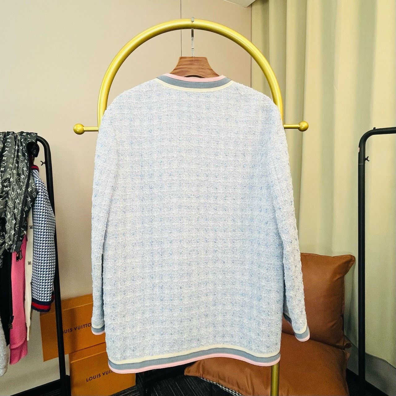 Gucci Gucci Blue gold buckle fragrance cardigan sweater 2501-Next Size US S / EU 44-46 / 1 - 2 Thumbnail