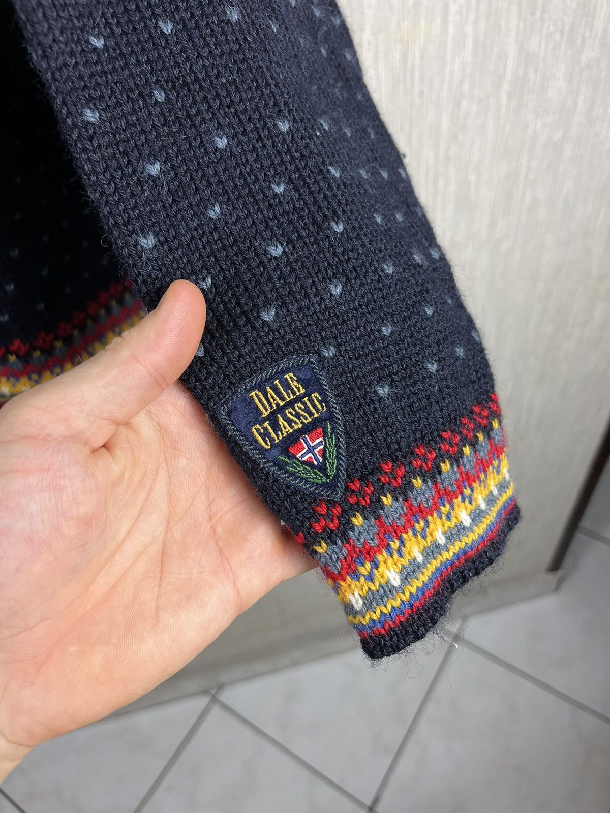 Dale Of Norway × Vintage Vintage Dale of Norway wool heavy patterned zip sweater knit Size US L / EU 52-54 / 3 - 11 Thumbnail