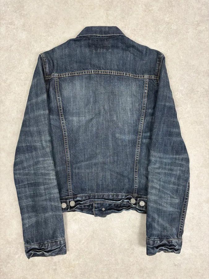 Polo Ralph Lauren 2000s Ralph Lauren Dark Blue Minimalist Stiched Denim Jacket Size US M / EU 48-50 / 2 - 6 Thumbnail