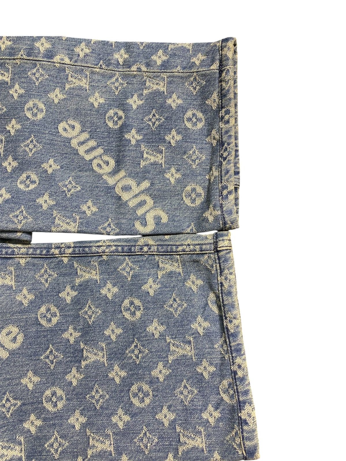 Louis Vuitton × Supreme Louis Vuitton X SUPREME 30 Blue Denim Jeans Monogram Size US 30 / EU 46 - 10 Thumbnail