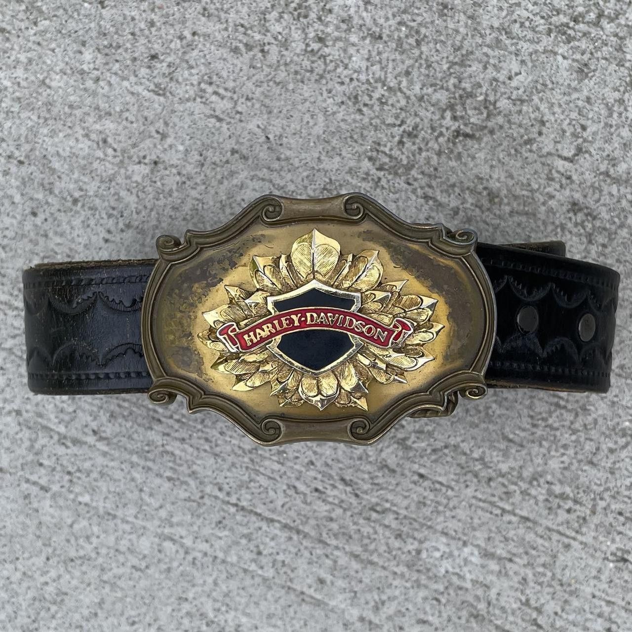 Vintage 70s Harley Davidson Belt display picture 2