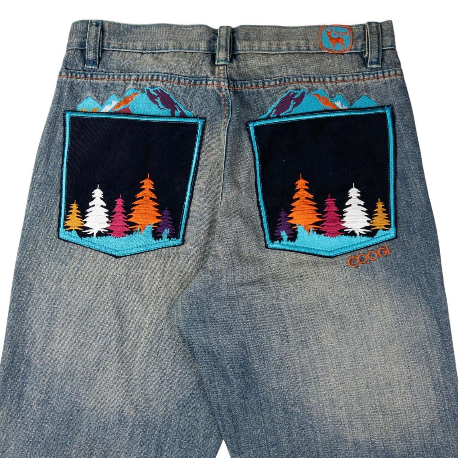 Coogi Vintage Coogi Embroidered Landscape Denim Jeans Size W38 Size US 38 / EU 54 - 1 Thumbnail