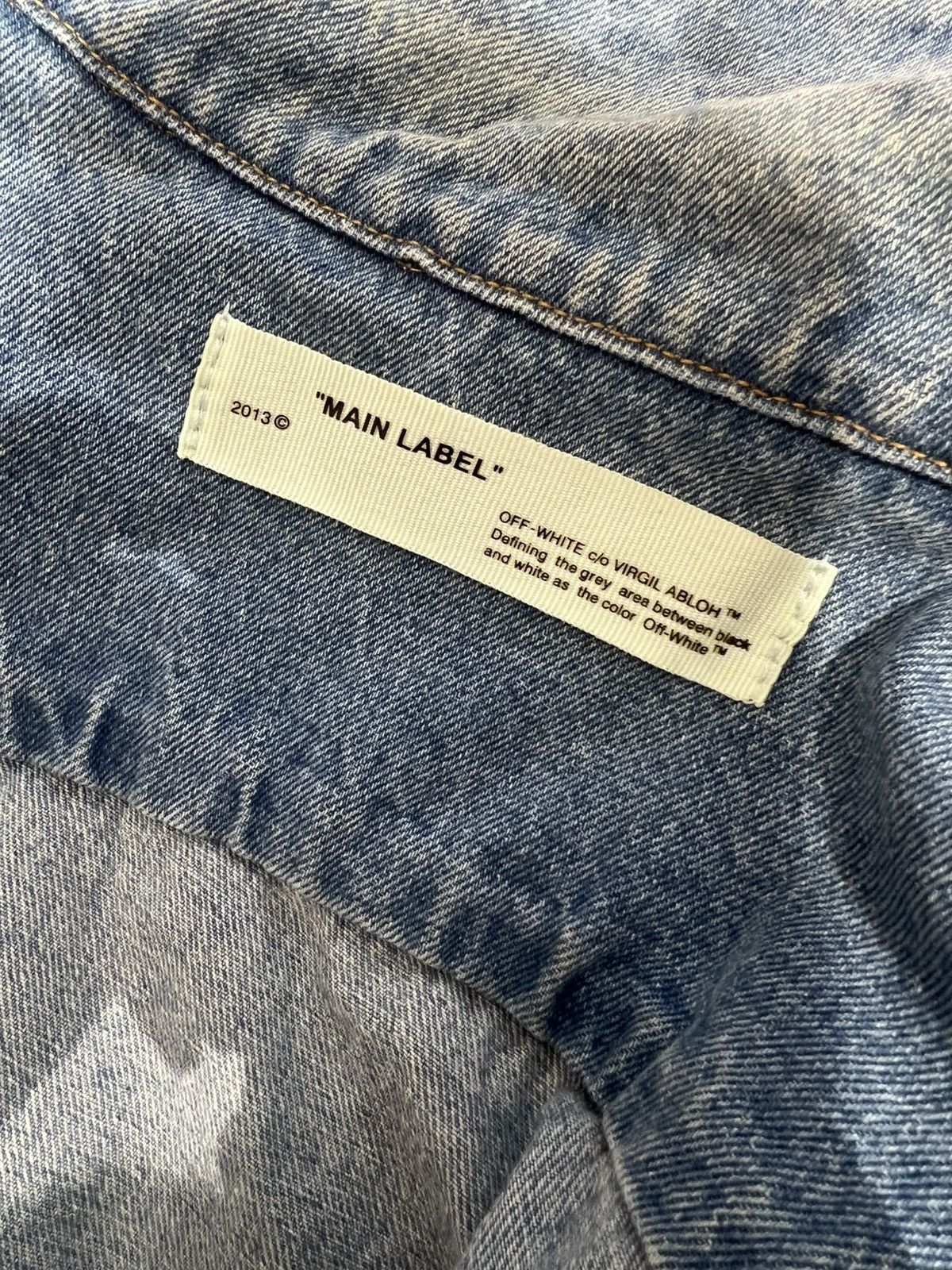 Off-White Off-White Graffiti Denim Jacket Size S / US 4 / IT 40 - 3 Thumbnail