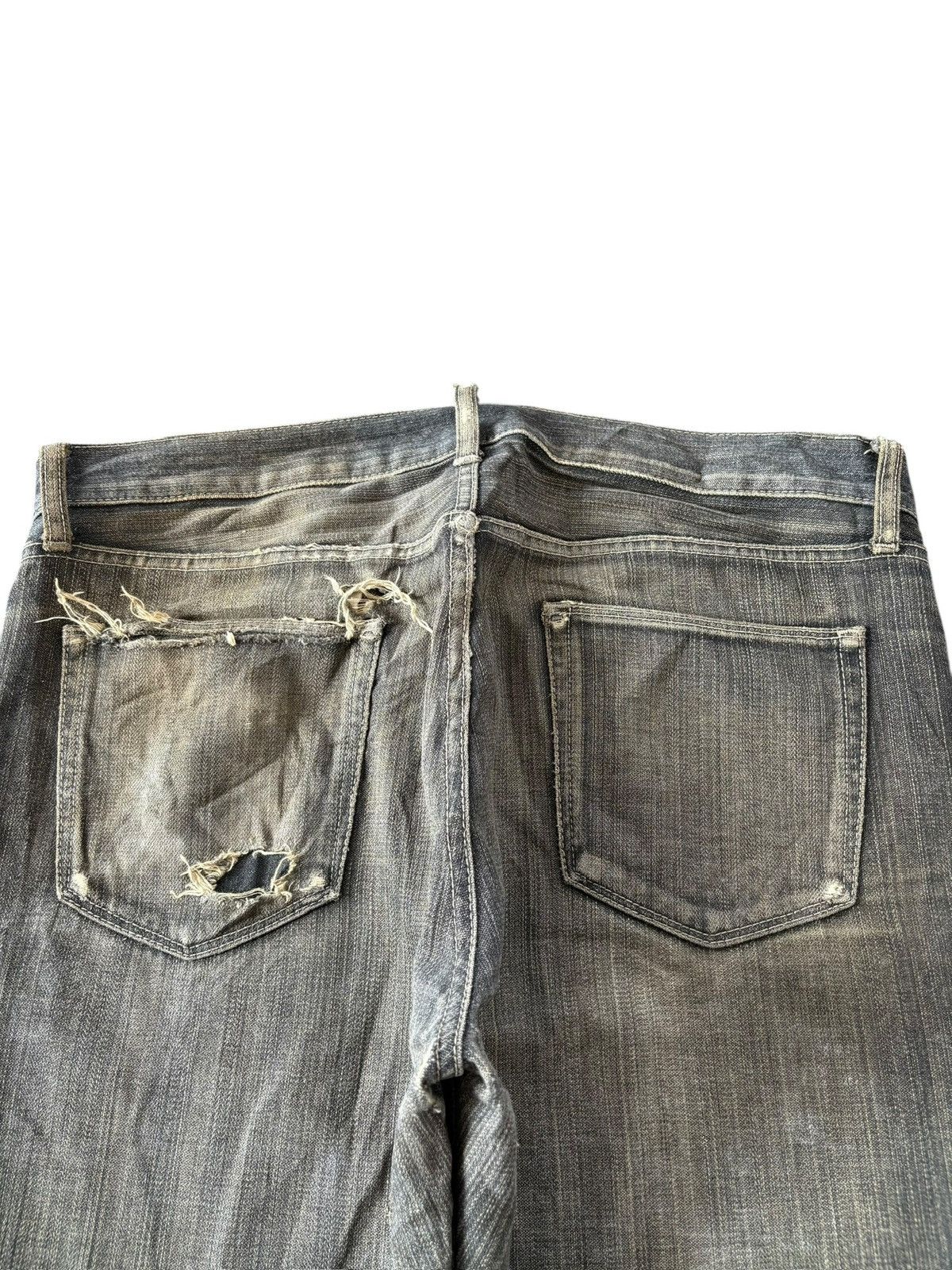 Uniqlo Vintage Japanese Uniqlo Mud Wash Distress Loose Jeans Size US 36 / EU 52 - 4 Thumbnail