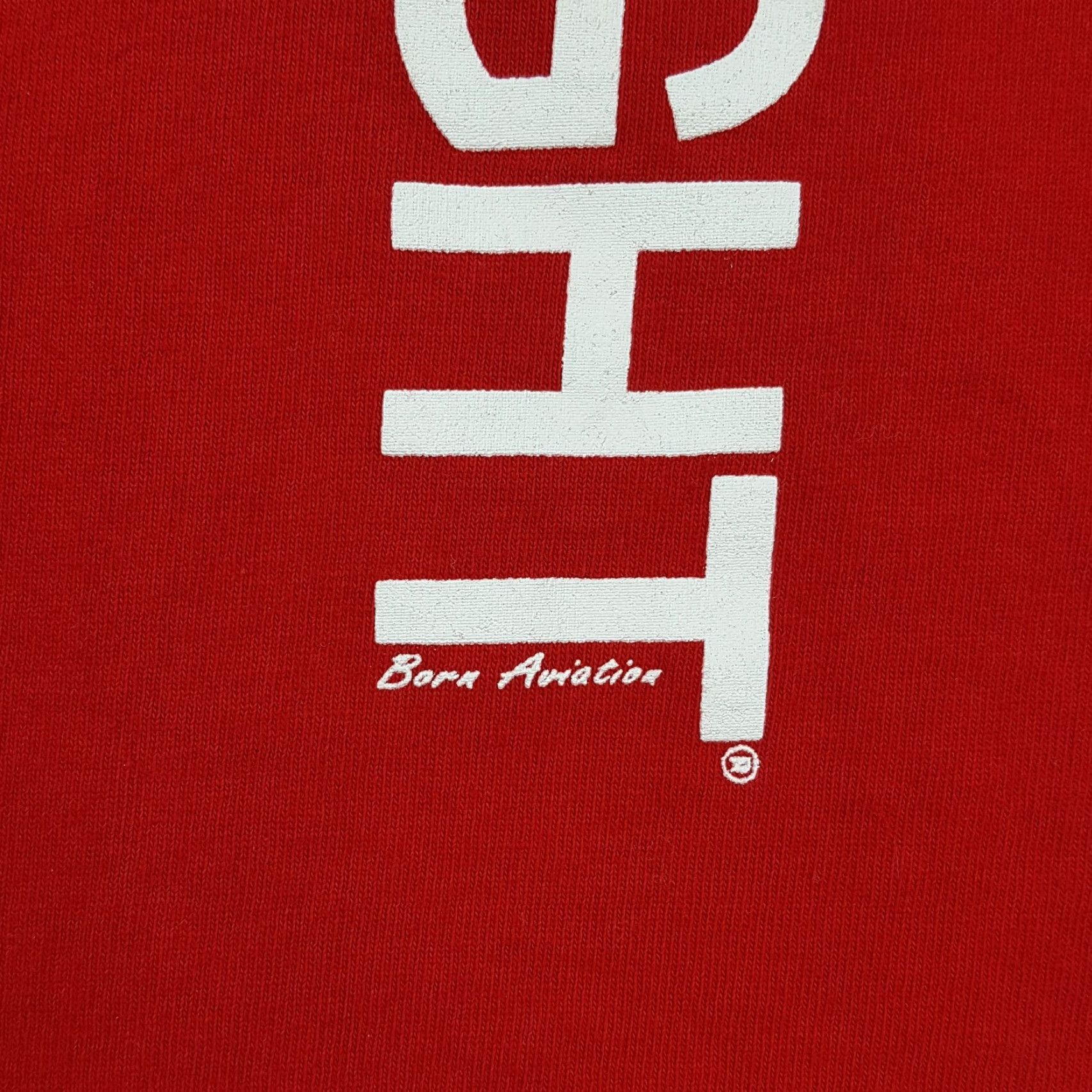 Vintage Vintage Aviation Flight Red Aero Men's XLT T-Shirt USA Made Airplane 90s Retro Graphic Print Shirt Size US XL / EU 56 / 4 - 3 Thumbnail