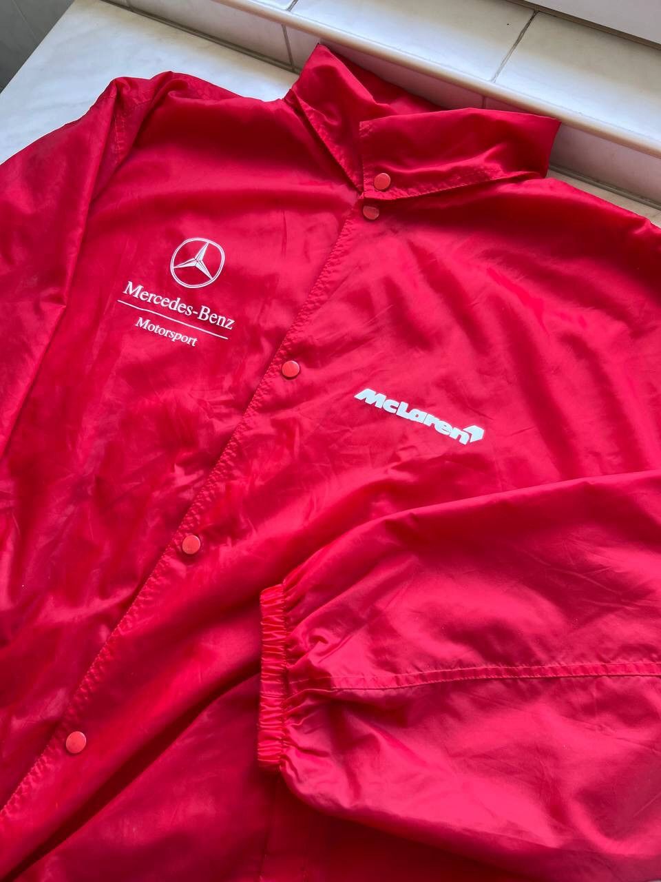 Mercedes-Benz Mens Vintage Mercedes McLaren Motorsport racing jacket nylon Size US L / EU 52-54 / 3 - 13 Thumbnail