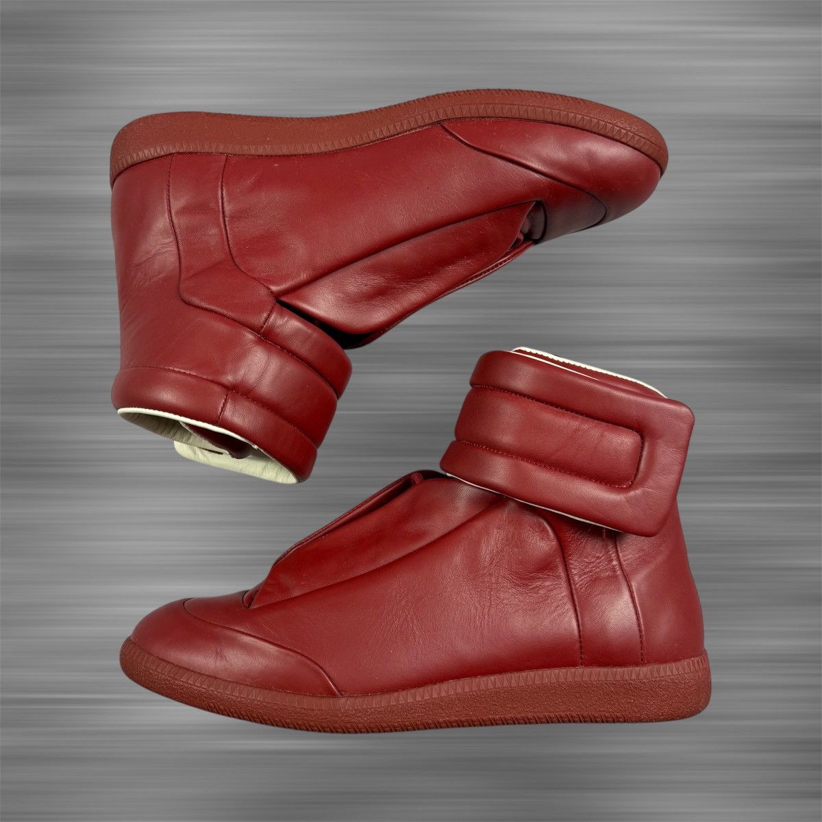靴 Maison martin margiela future high Maison Margiela Future Metallic High-Top Sneakers Authentic
