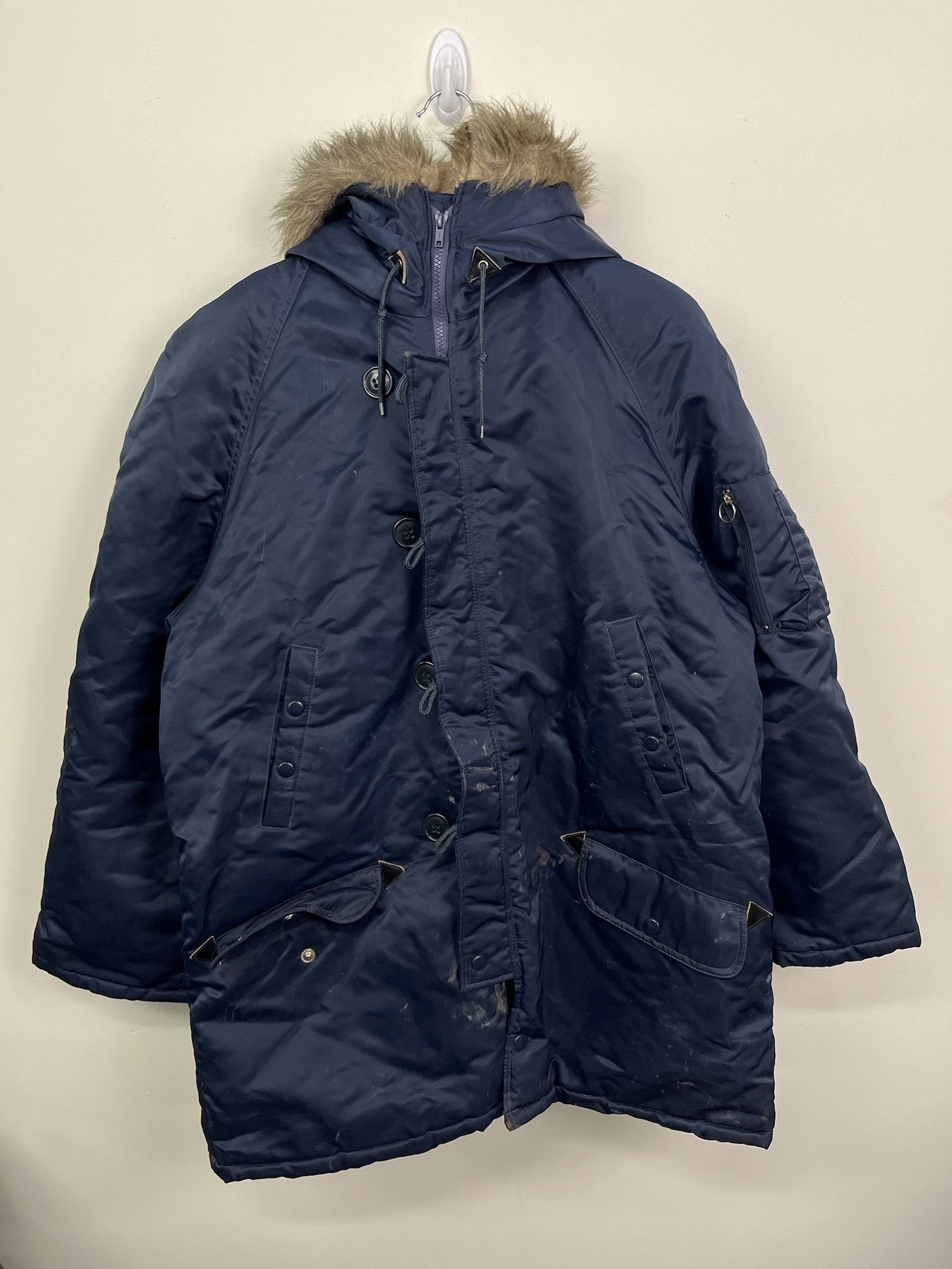 Other Vintage Coat 80s JC Penny Civilian N3-B Fur Hood Jacket Size XL Size US XL / EU 56 / 4 - 1 Thumbnail