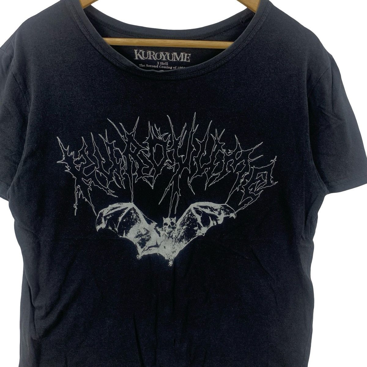 Band Tees Vintage KUROYUME METAL GRAPHIC Gothic Bat Print Style Size US M / EU 48-50 / 2 - 5 Thumbnail