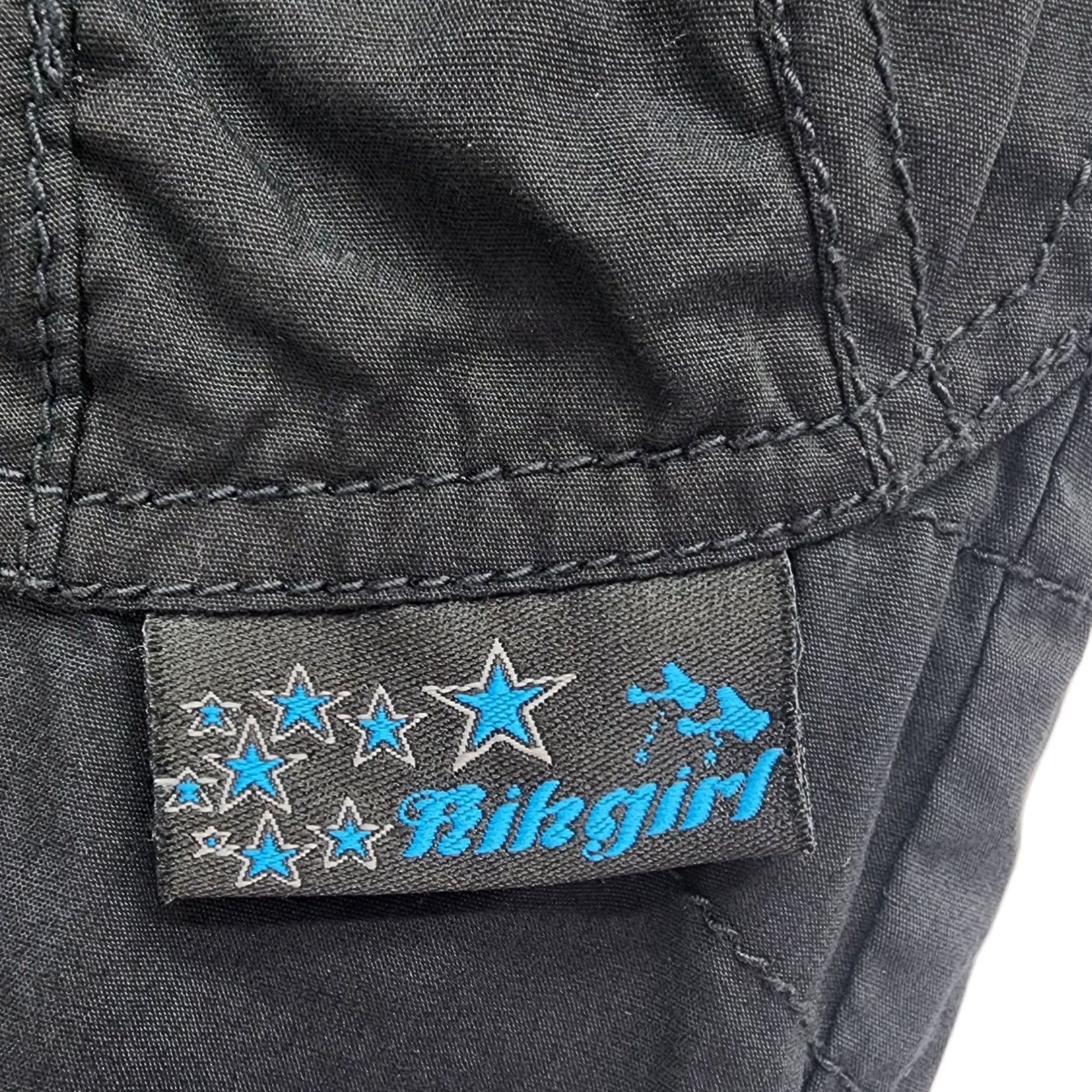 Other Vintage Kikgirl Juniors 15 Pants Parachute Capri Black Rave Size 36" / US 14 / IT 50 - 6 Thumbnail