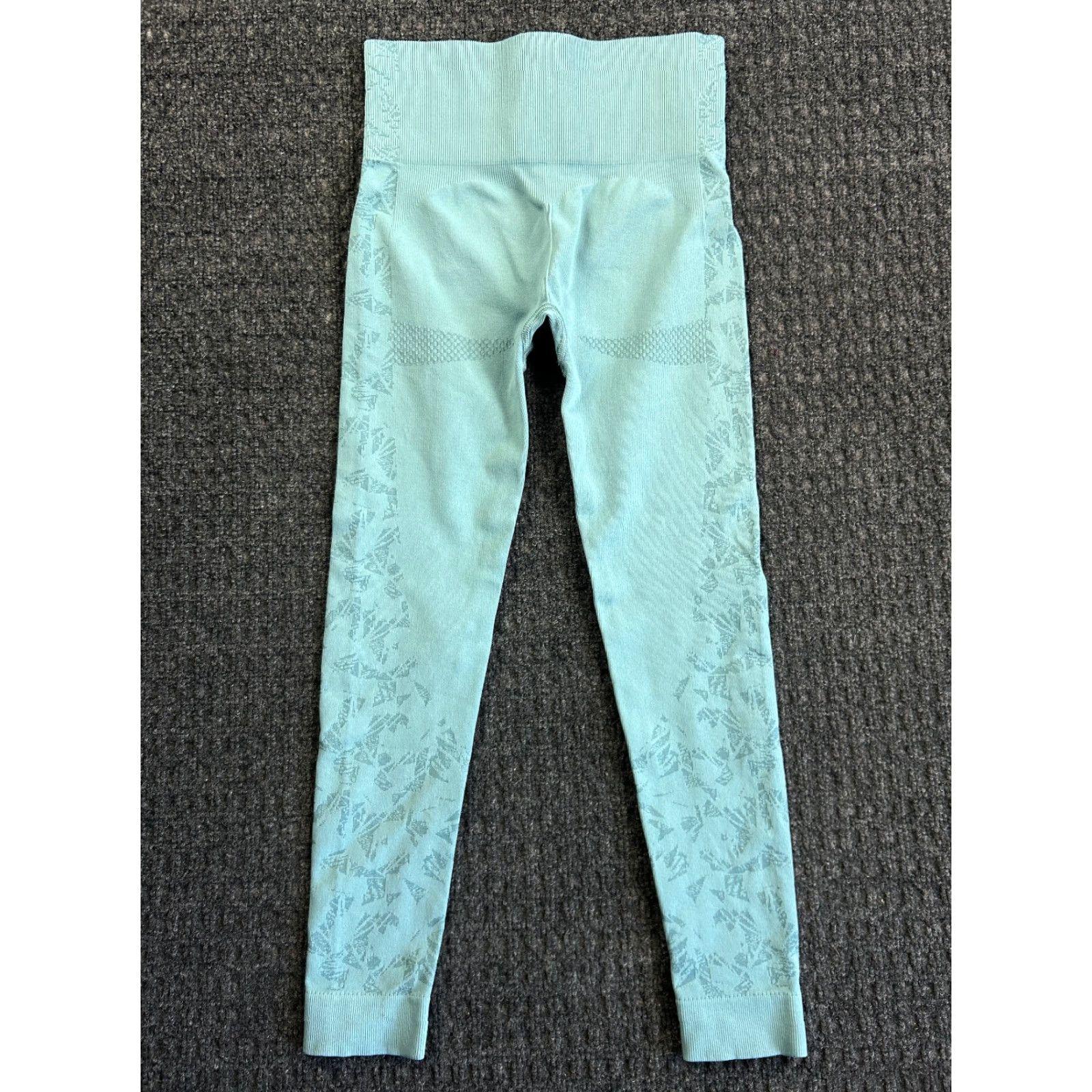 Gymshark GymShark Leggings XS Mint Green Marl Vital Seamless 2.0 Workout Athleisure Womens Size 26" / US 2 / IT 38 - 2 Thumbnail