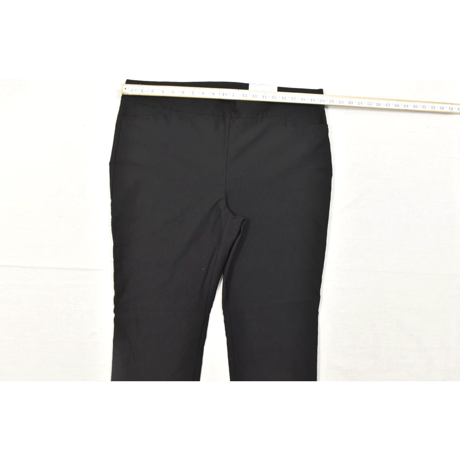 Vintage Chico's Brigitte So Slimming Black Slim Leg Pant 4R US 20R Regular Slim Women Pants Ankle Black Slimming Everyday Convenience Casual Size 42" / US 20 - 3 Thumbnail