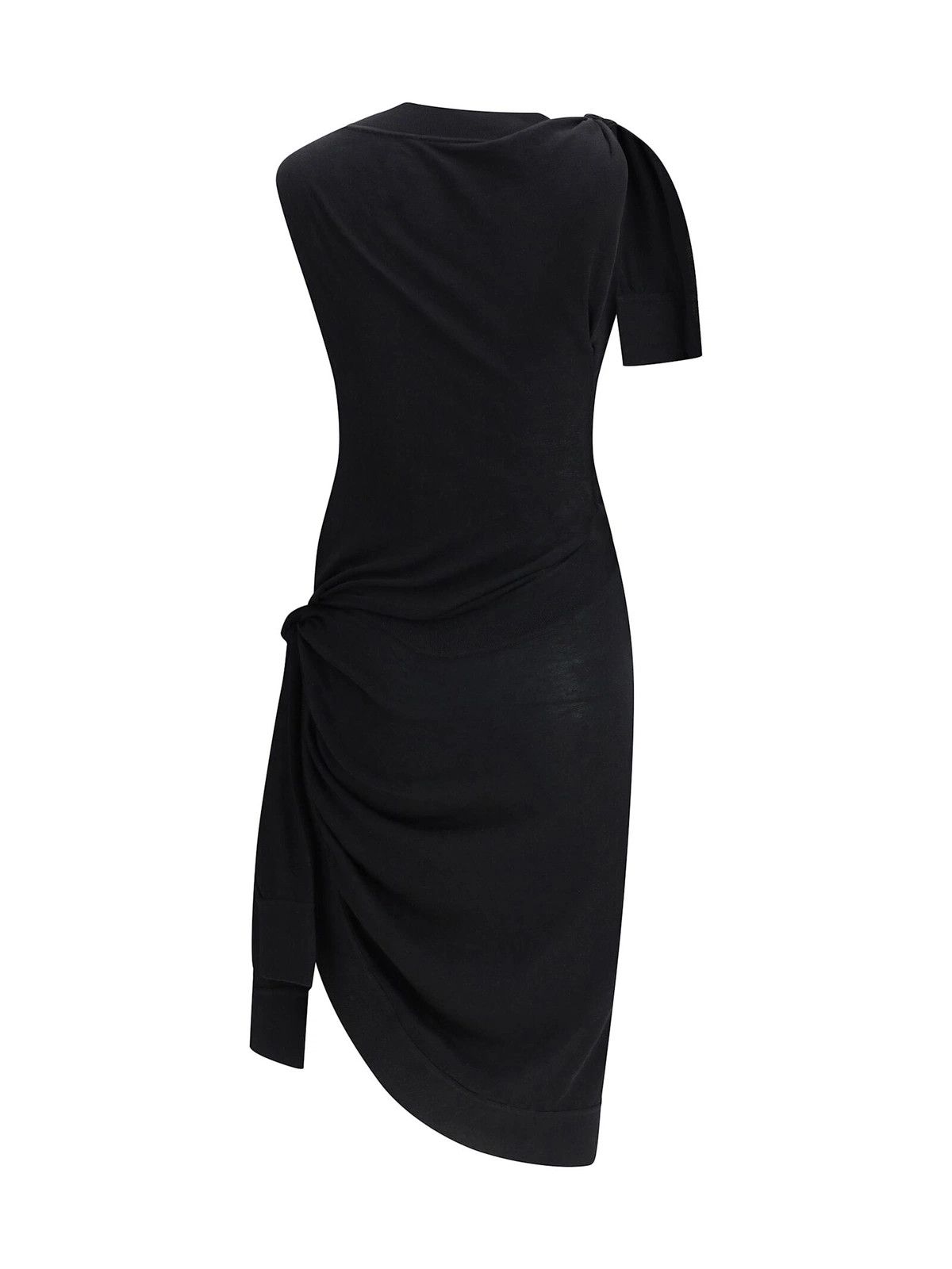 Salvatore Ferragamo o1y0326 Mini Dress in Black Size XS / US 0-2 / IT 36-38 - 2 Thumbnail