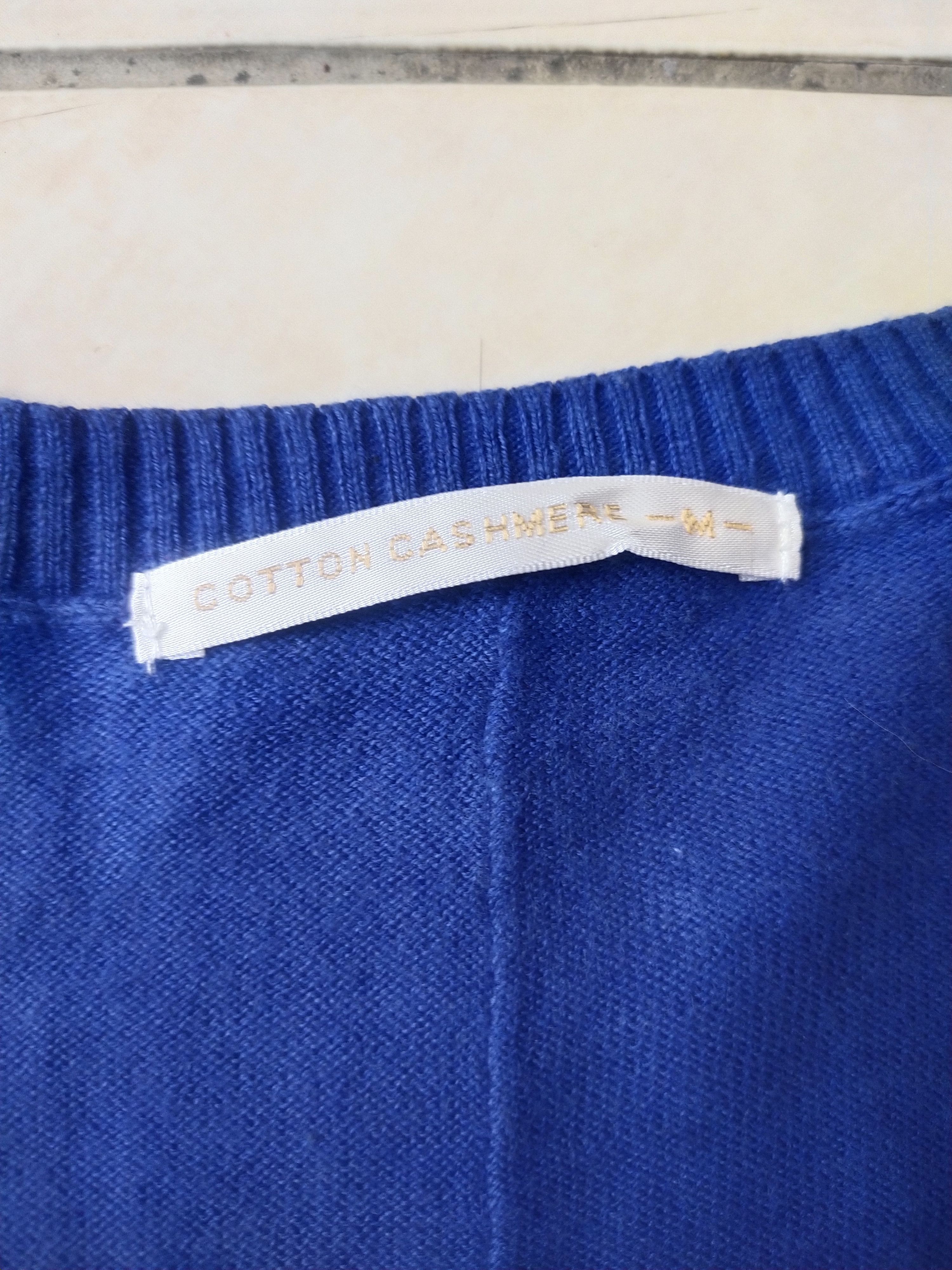 Lemaire × Uniqlo Uniqlo Cotton Cashmere Blue Knit Top Size M / US 6-8 / IT 42-44 - 4 Thumbnail