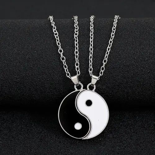 Other 2Pcs Tai Chi Yin Yang Necklace Size ONE SIZE - 2 Thumbnail