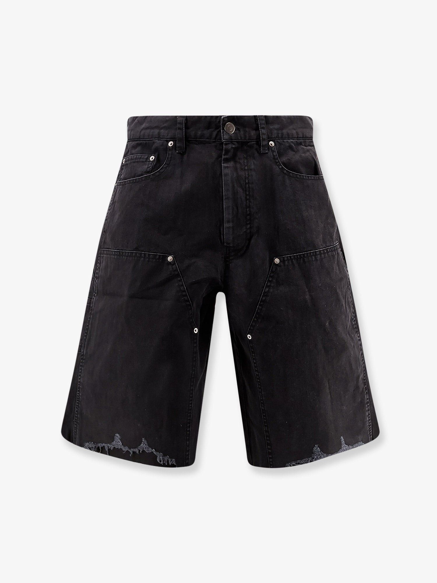 TONYWACK Cotton Cargo Bermuda Shorts With Distressed Effect Size US 32 / EU 48 - 1 Thumbnail