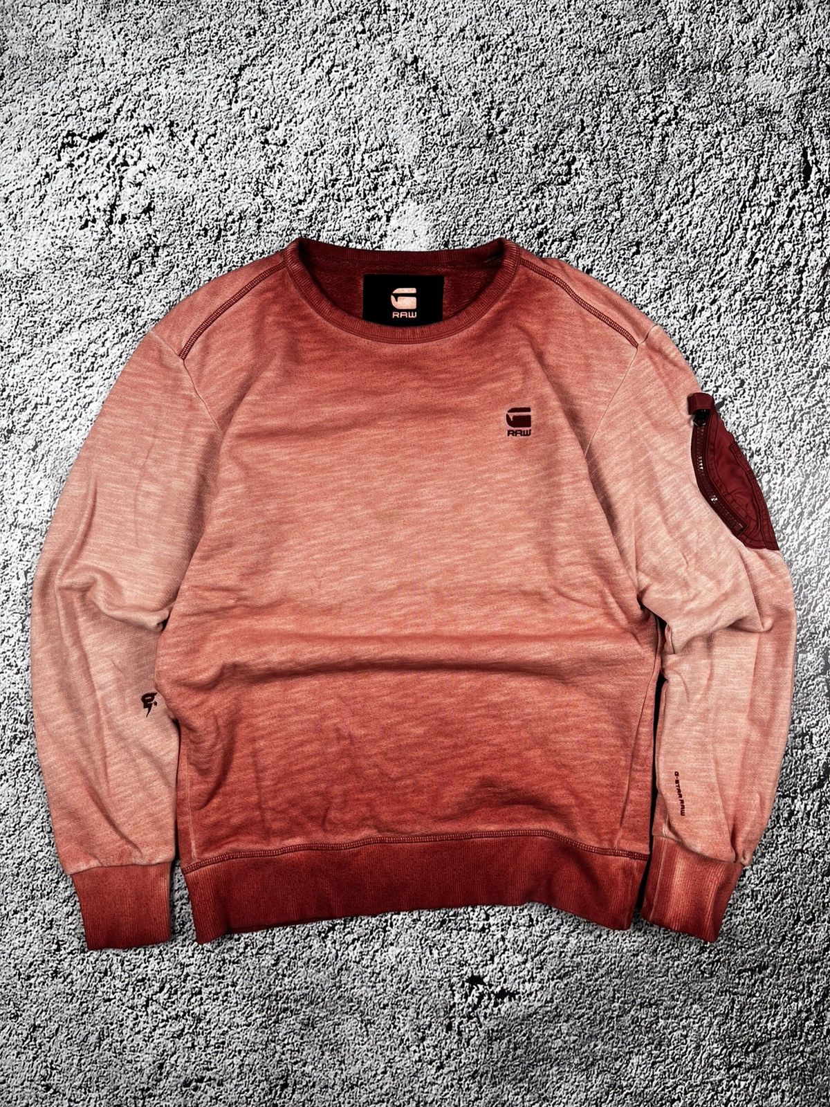 G-Star Vintage Y2K G Star washed faded sweatshirt streetwear size S Size US S / EU 44-46 / 1 - 1 Thumbnail